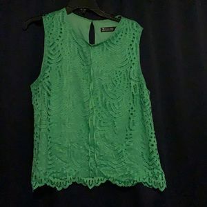 Green tank top